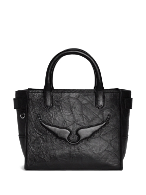 ΓΥΝΑΙΚΕΙΑ ΔΕΡΜΑΤΙΝΗ ΤΣΑΝΤΑ ΧΕΙΡΟΣ ANGEL TOTE XS | Μαύρο