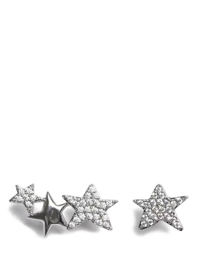 ΓΥΝΑΙΚΕΙΑ ΣΚΟΥΛΑΡΙΚΙΑ ROCK STAR STRASS | Ασημί ONE SIZE