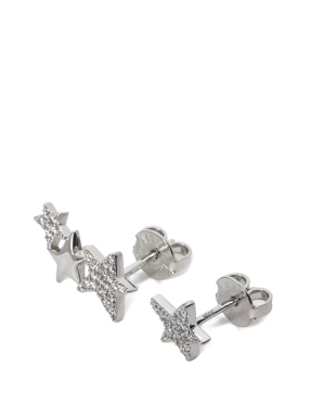 ΓΥΝΑΙΚΕΙΑ ΣΚΟΥΛΑΡΙΚΙΑ ROCK STAR STRASS | Ασημί ONE SIZE