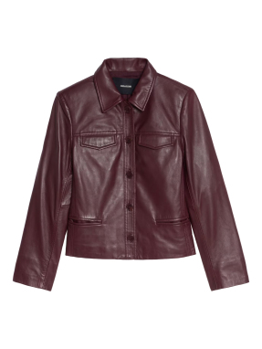 ΓΥΝΑΙΚΕΙΟ ΔΕΡΜΑΤΙΝΟ JACKET LIAM | Μπορντό S