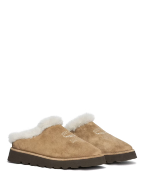 ΓΥΝΑΙΚΕΙΑ SUEDE MULES TEDDY SHEARLING | Καφέ Ανοιχτό 40
