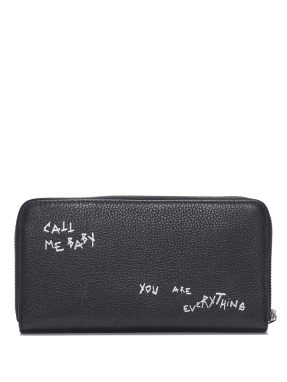 ΓΥΝΑΙΚΕΙΟ ΠΟΡΤΟΦΟΛΙ COMPAGNON GRAINED GRAFFITI | Μαύρο