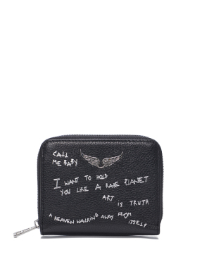 ΓΥΝΑΙΚΕΙΟ ΠΟΡΤΟΦΟΛΙ MINI ZV GRAINED GRAFFITI | Μαύρο
