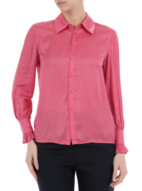 ΓΥΝΑΙΚΕΙΟ ΣΑΤΕΝ ΠΟΥΚΑΜΙΣΟ THELY | Ροζ XS