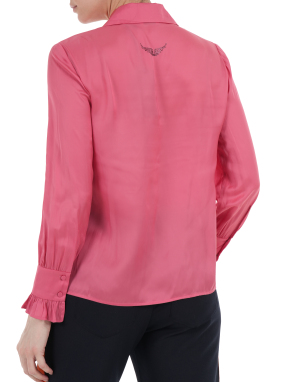 ΓΥΝΑΙΚΕΙΟ ΣΑΤΕΝ ΠΟΥΚΑΜΙΣΟ THELY | Ροζ XS