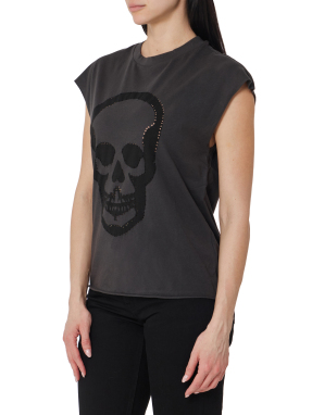 ΓΥΝΑΙΚΕΙΟ T-SHIRT CLOE | Γκρι Σκούρο XS