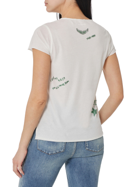 ΓΥΝΑΙΚΕΙΟ T-SHIRT HENLEY | Λευκό XS