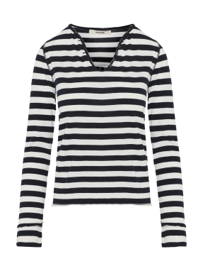 ΓΥΝΑΙΚΕΙΑ ΜΠΛΟΥΖΑ HENLEY TUNISIEN | Ριγέ  M