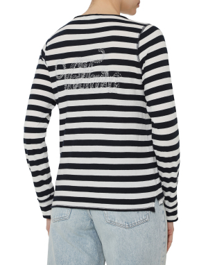 ΓΥΝΑΙΚΕΙΑ ΜΠΛΟΥΖΑ HENLEY TUNISIEN | Ριγέ  M