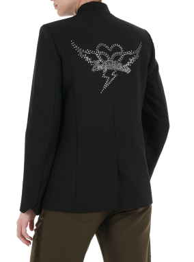 ΓΥΝΑΙΚΕΙΟ BLAZER VERYSA STRASS | Μαύρο FR 42