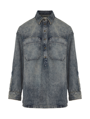 ΓΥΝΑΙΚΕΙΟ DENIM ΠΟΥΚΑΜΙΣΟ TIMONA | Μπλε Σκούρο S