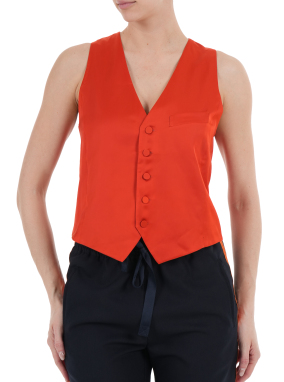 ΓΥΝΑΙΚΕΙΟ ΤΟΠ ΣΑΤΕΝ EMAUX | Κόκκινο XS