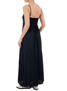 ΜΑΞΙ ΦΟΡΕΜΑ ΣΑΤΕΝ RIPPIE | Μπλε Σκούρο XS