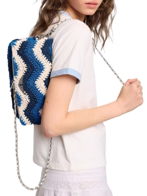 ΓΥΝΑΙΚΕΙΑ ΤΣΑΝΤΑ ΩΜΟΥ ROCK MACRAME | Μπλε
