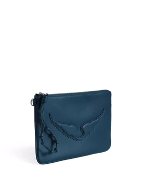 ΓΥΝΑΙΚΕΙΟ CLUTCH ANGEL POUCH | Πετρόλ