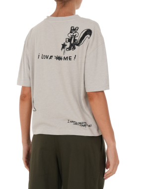 ΓΥΝΑΙΚΕΙΟ T-SHIRT | Γκρι Ανοιχτό XS