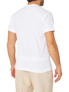 UNISEX T-SHIRT | Λευκό-Μωβ XXL