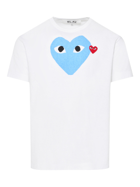 UNISEX T-SHIRT | Λευκό-Μπλε XXL