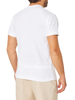 UNISEX T-SHIRT | Λευκό-Μπλε XXL