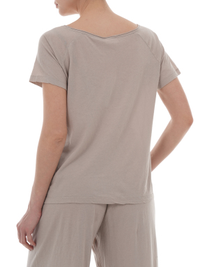 ΓΥΝΑΙΚΕΙΟ T-SHIRT LALOOM | Μπεζ M