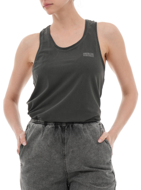 ΓΥΝΑΙΚΕΙΟ ΑΜΑΝΙΚΟ ΤΟΠ CARBONE | Μαύρο M