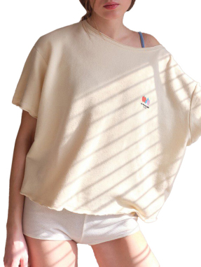 ΓΥΝΑΙΚΕΙΟ T-SHIRT ATUBAY | Εκρού S