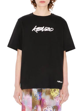 ΓΥΝΑΙΚΕΙΟ T-SHIRT KENZO X FUTURA 2000 | Μαύρο S