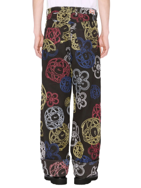 ΑΝΔΡΙΚΟ DENIM ΠΑΝΤΕΛΟΝΙ KENZO X FUTURA 2000 | Καφέ 33