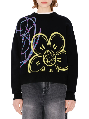 ΓΥΝΑΙΚΕΙΟ ΠΟΥΛΟΒΕΡ KENZO X FUTURA 2000 | Μαύρο S