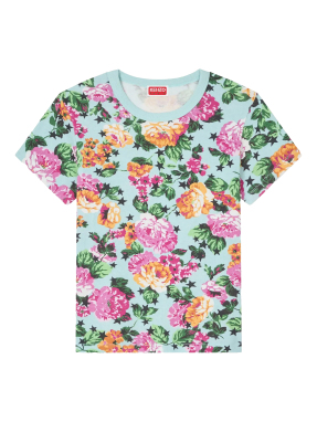 ΓΥΝΑΙΚΕΙΟ T-SHIRT KENZO FLORAL | Γαλάζιο S