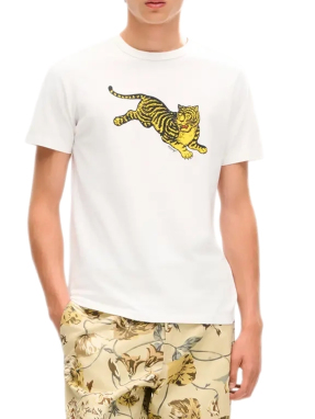 ΑΝΔΡΙΚΟ T-SHIRT KENZO JUMPING TIGER | Λευκό XXL