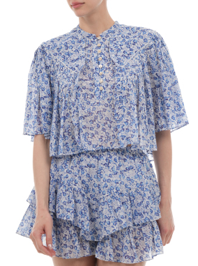 ΓΥΝΑΙΚΕΙΟ ΠΟΥΚΑΜΙΣΟ VEELIA | Γαλάζιο FR 40