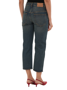 ΓΥΝΑΙΚΕΙΟ DENIM ΠΑΝΤΕΛΟΝΙ DAKOTA | Μπλε Σκούρο FR 40