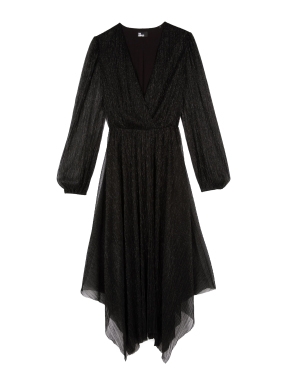 ΜΑΞΙ ΠΛΙΣΕ ΦΟΡΕΜΑ | Μαύρο EU 36