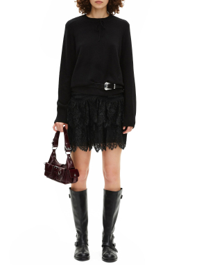 ΜΙΝΙ ΦΟΥΣΤΑ | Μαύρο EU 40