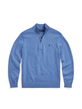 ΑΝΔΡΙΚΟ ΠΟΥΛΟΒΕΡ HALF-ZIP | Μπλε Ανοιχτό XL