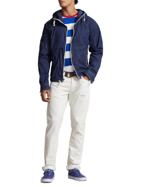 ΑΝΔΡΙΚΟ JACKET ΜΕ ΚΟΥΚΟΥΛΑ | Μπλε XXL