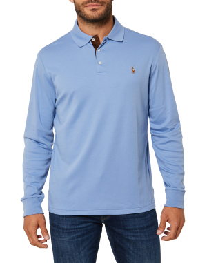 ΑΝΔΡΙΚΗ ΜΑΚΡΥΜΑΝΙΚΗ POLO ΜΠΛΟΥΖΑ | Μπλε XXL