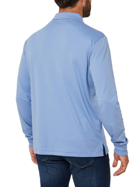 ΑΝΔΡΙΚΗ ΜΑΚΡΥΜΑΝΙΚΗ POLO ΜΠΛΟΥΖΑ | Μπλε XXL