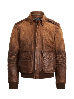 ΑΝΔΡΙΚΟ ΔΕΡΜΑΤΙΝΟ JACKET | Καφέ L