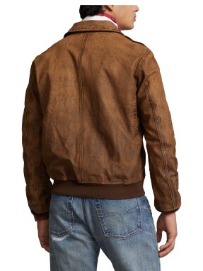 ΑΝΔΡΙΚΟ ΔΕΡΜΑΤΙΝΟ JACKET | Καφέ L