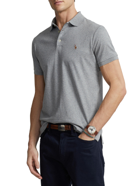 ΑΝΔΡΙΚΗ POLO ΜΠΛΟΥΖΑ ΜΕ ΛΟΓΟΤΥΠΟ | Γκρι M