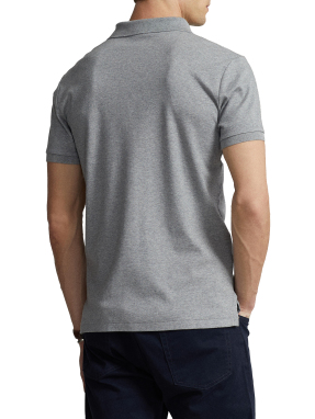ΑΝΔΡΙΚΗ POLO ΜΠΛΟΥΖΑ ΜΕ ΛΟΓΟΤΥΠΟ | Γκρι M