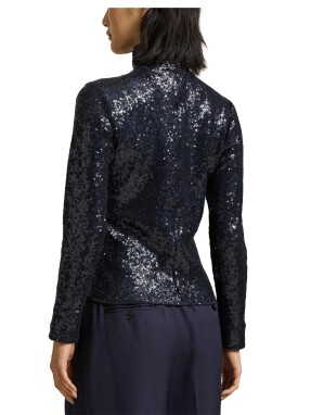 ΓΥΝΑΙΚΕΙΑ ΜΠΛΟΥΖΑ ΜΕ ΠΑΓΙΕΤΑ | Μπλε Σκούρο S