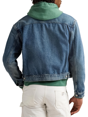 ΑΝΔΡΙΚΟ DENIM ΜΠΟΥΦΑΝ | Μπλε XXL