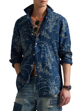 ΑΝΔΡΙΚΟ ΛΙΝΟ ΠΟΥΚΑΜΙΣΟ | Μπλε XL