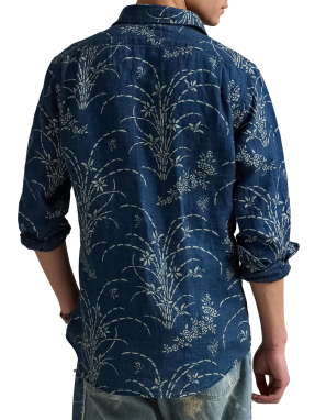 ΑΝΔΡΙΚΟ ΛΙΝΟ ΠΟΥΚΑΜΙΣΟ | Μπλε XL