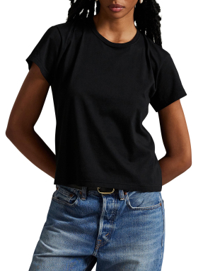 ΓΥΝΑΙΚΕΙΟ CROP T-SHIRT | Μαύρο XS