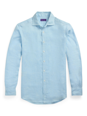 ΑΝΔΡΙΚΟ ΛΙΝΟ ΠΟΥΚΑΜΙΣΟ | Γαλάζιο XL