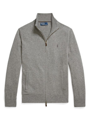 ΑΝΔΡΙΚΗ ΜΑΛΛΙΝΗ ΖΑΚΕΤΑ | Γκρι XXL